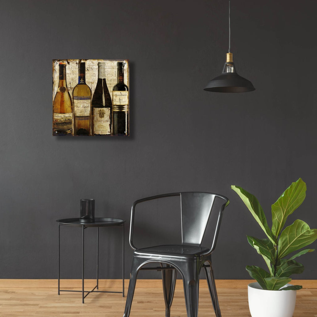 Wine Samples Of Europe 2 by Art Licensing Studio - 24x24 acrylic wall art in a room