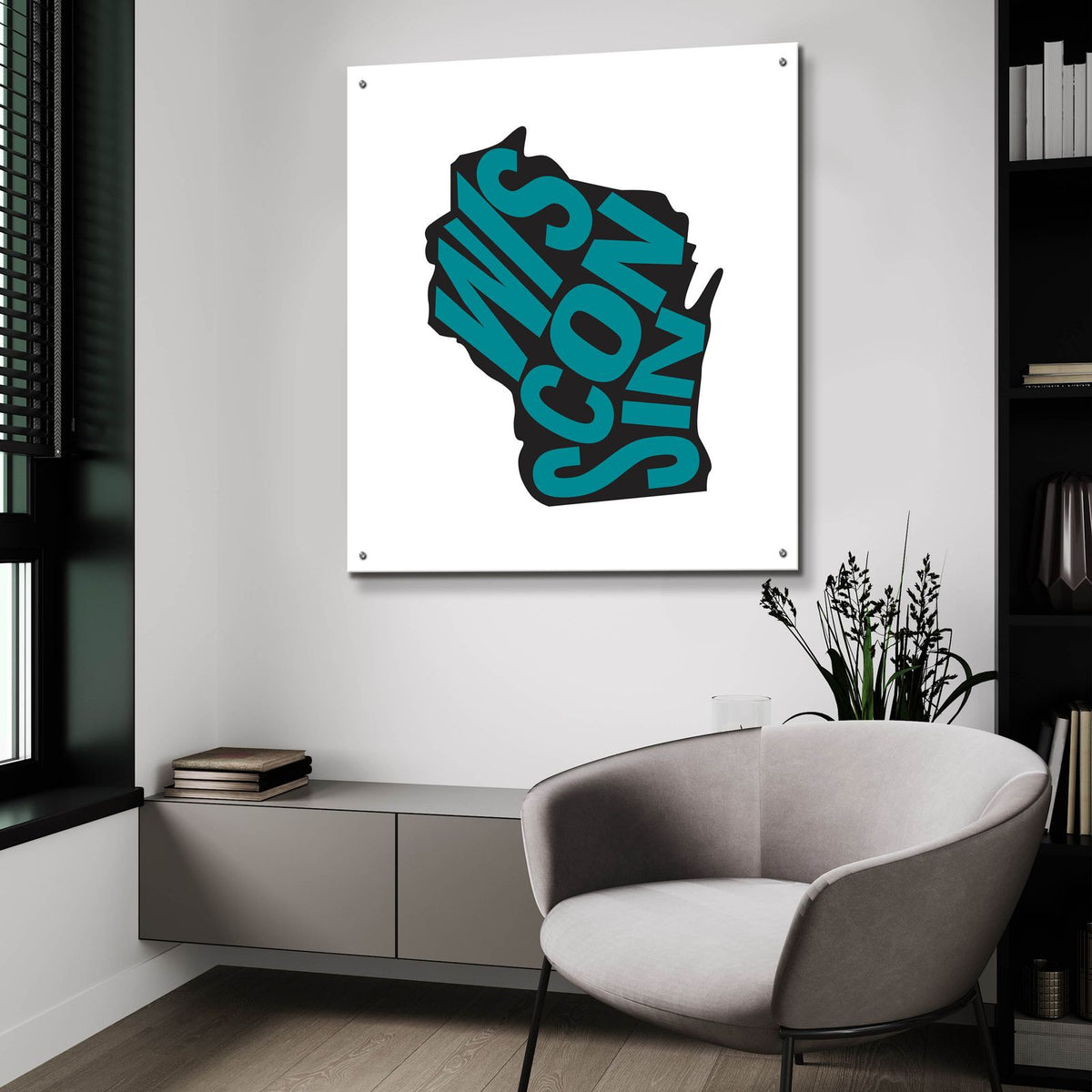 Wisconsin 2 by Art Licensing Studio - 36x36 acrylic wall art in a room