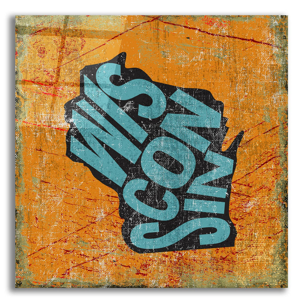 Wisconsin by Art Licensing Studio acrylic glass wall art