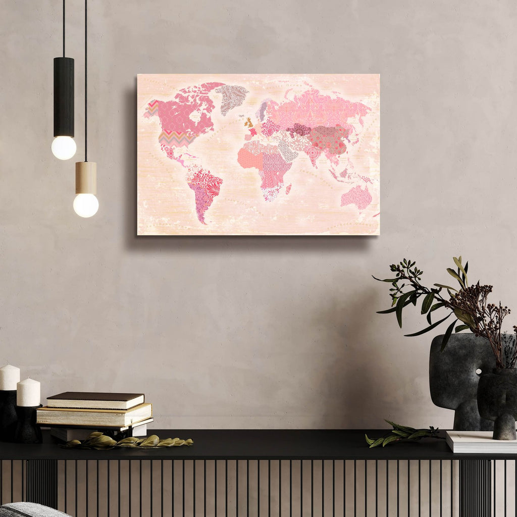 World Of Patterns by Art Licensing Studio - 24x16 acrylic wall art in a room