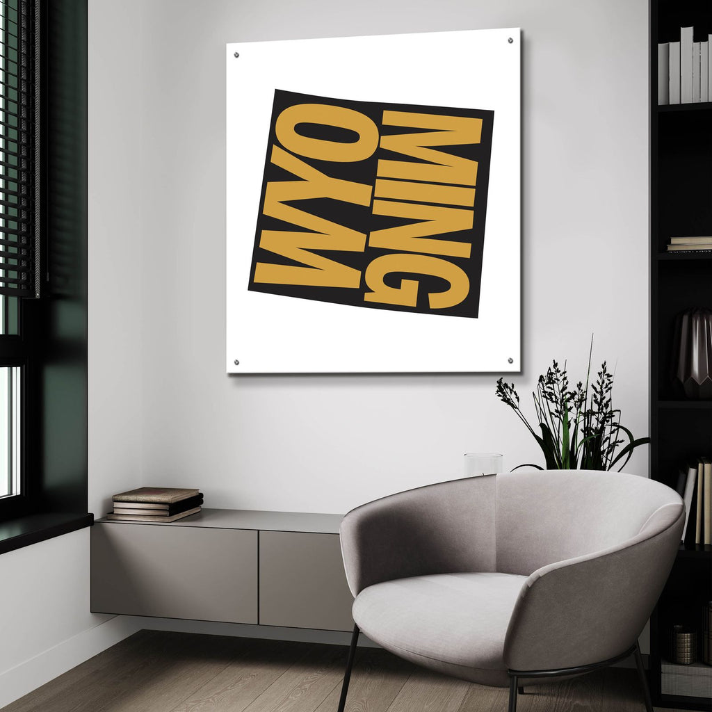 Wyoming 2 by Art Licensing Studio - 36x36 acrylic wall art in a room