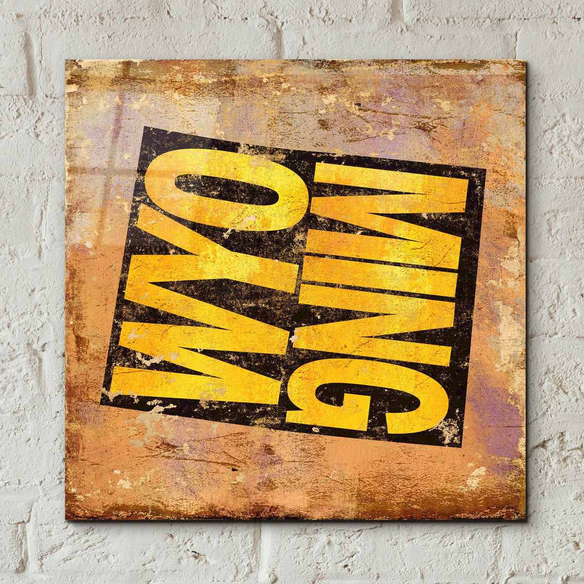 Wyoming by Art Licensing Studio - 12x12 acrylic wall art in a room