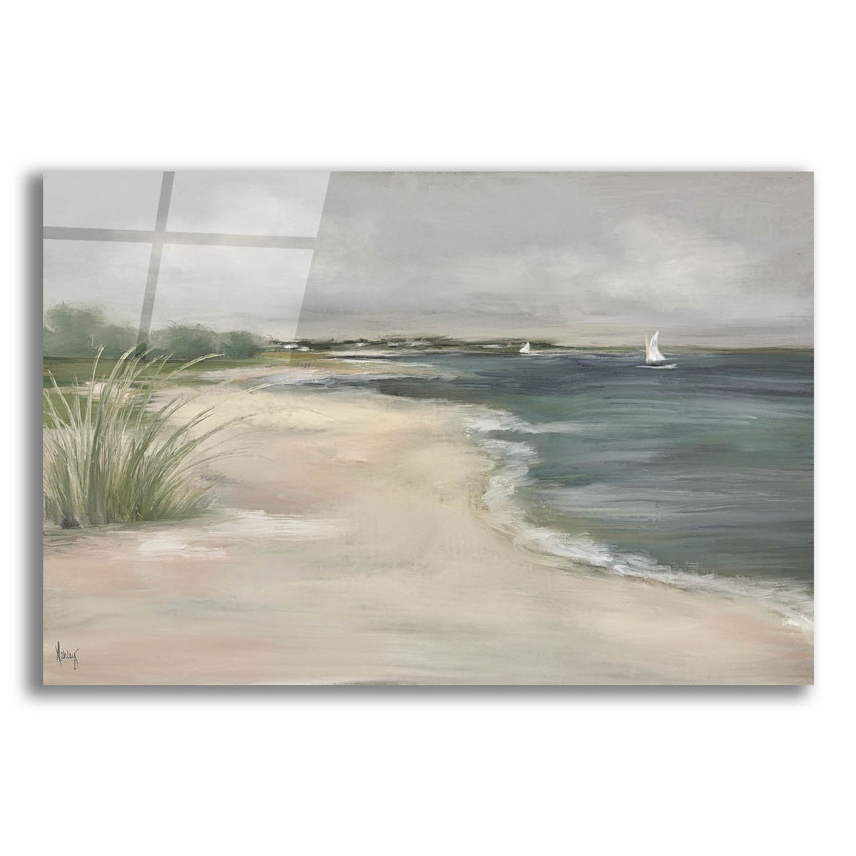 A Walk On The Beach by Ashley Bradley acrylic glass wall art
