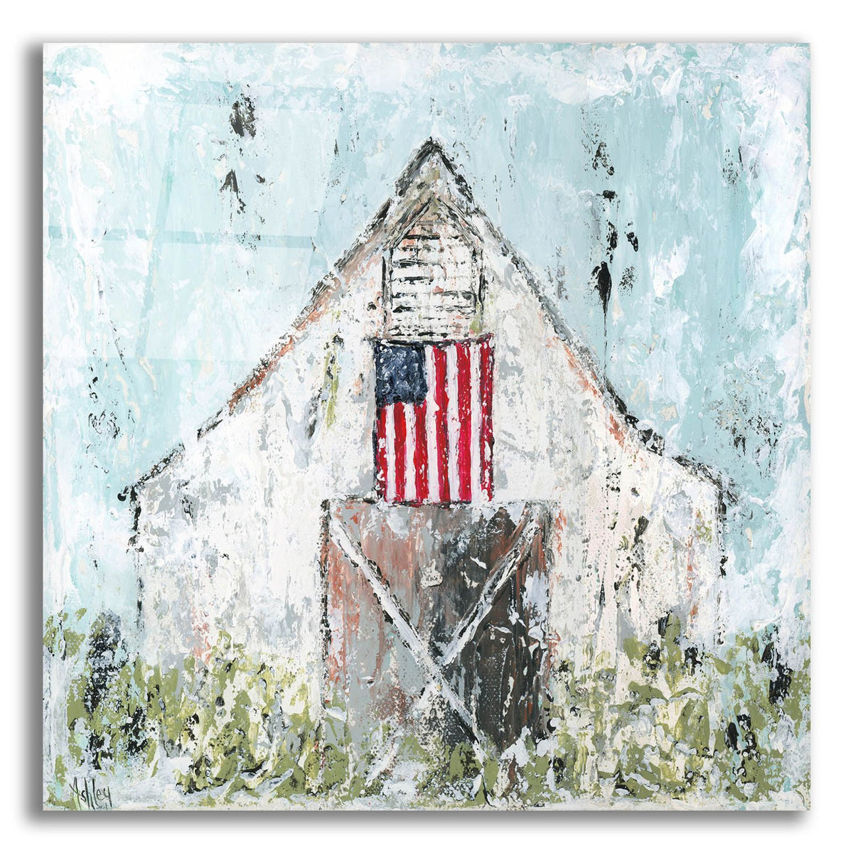 Americana Barn by Ashley Bradley acrylic glass wall art