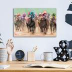 And Theyre Off by Ashley Bradley - 16x12 acrylic wall art in a room
