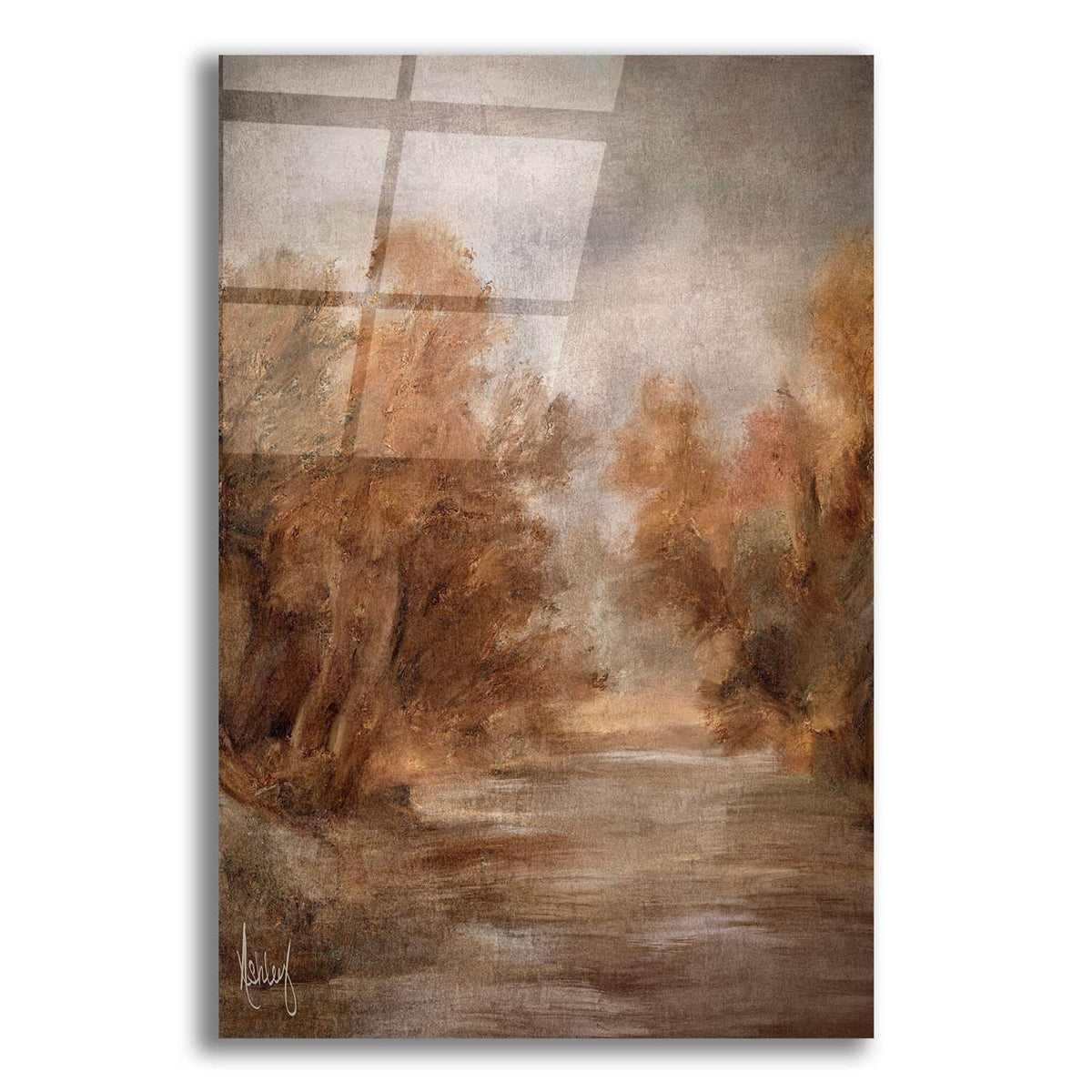 Autumn Abstract by Ashley Bradley acrylic glass wall art