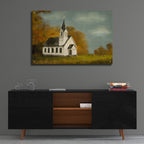 Autumn Chapel by Ashley Bradley - 36x24 acrylic wall art in a room