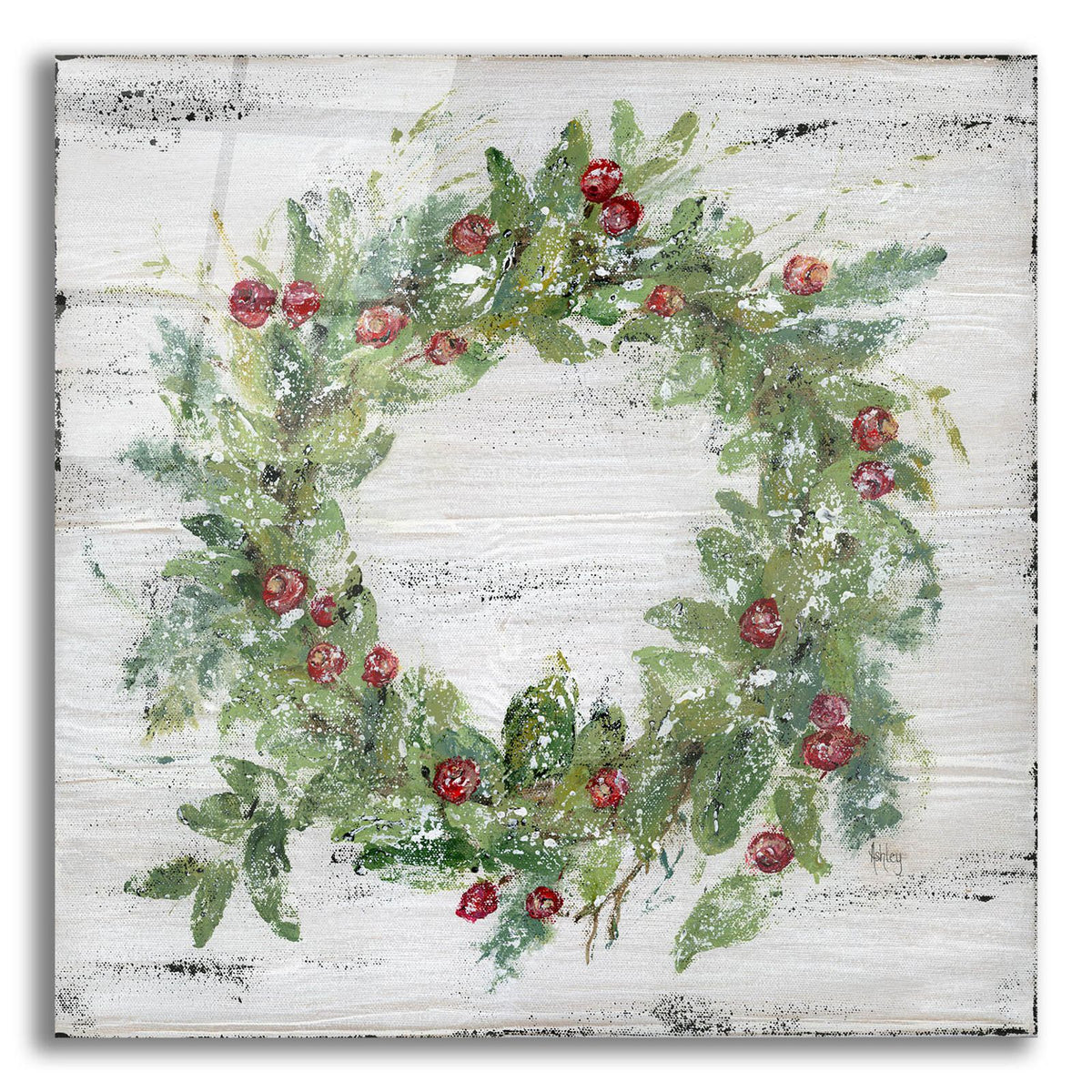 Berry Wreath by Ashley Bradley acrylic glass wall art