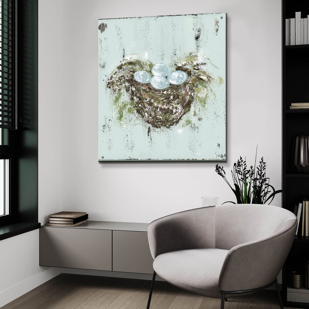 Bird Nest by Ashley Bradley - 36x36 acrylic wall art in a room