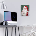 Blushing Santa by Ashley Bradley - 12x16 acrylic wall art in a room