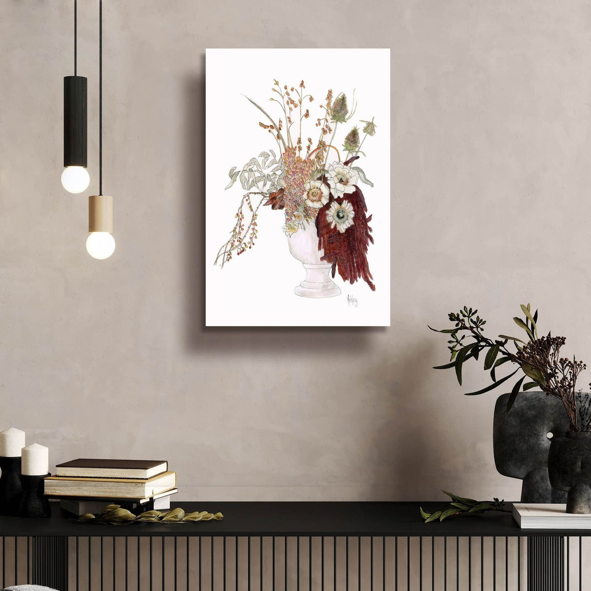 Bountiful Bouqet by Ashley Bradley - 16x24 acrylic wall art in a room