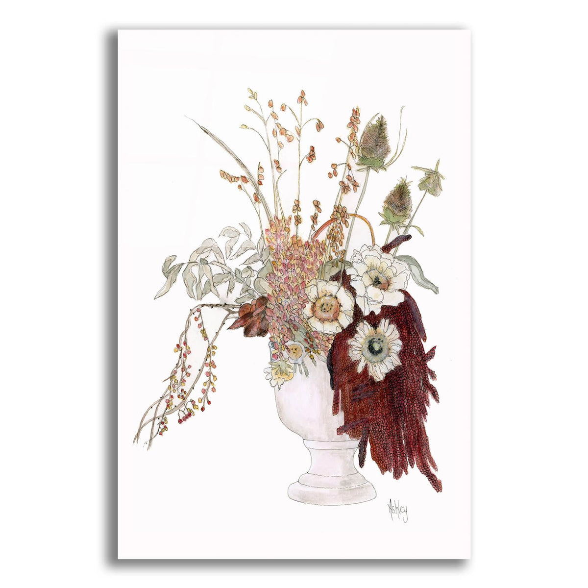 Bountiful Bouqet by Ashley Bradley acrylic glass wall art