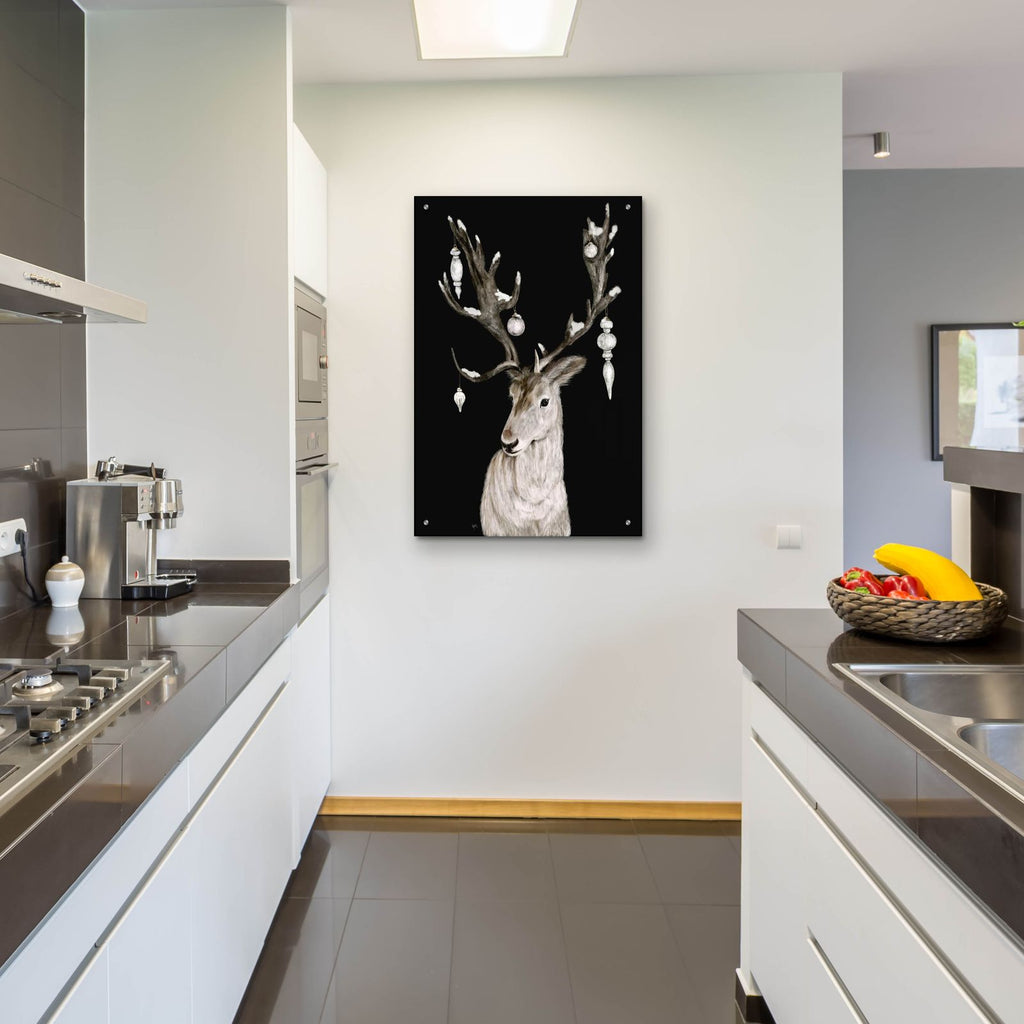 Christmas Deer by Ashley Bradley - 24x36 acrylic wall art in a room