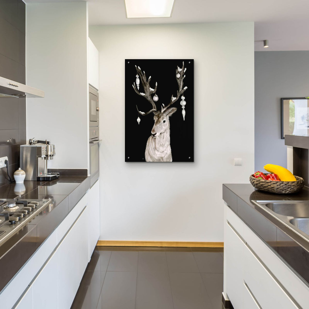 Christmas Deer by Ashley Bradley - 24x36 acrylic wall art in a room