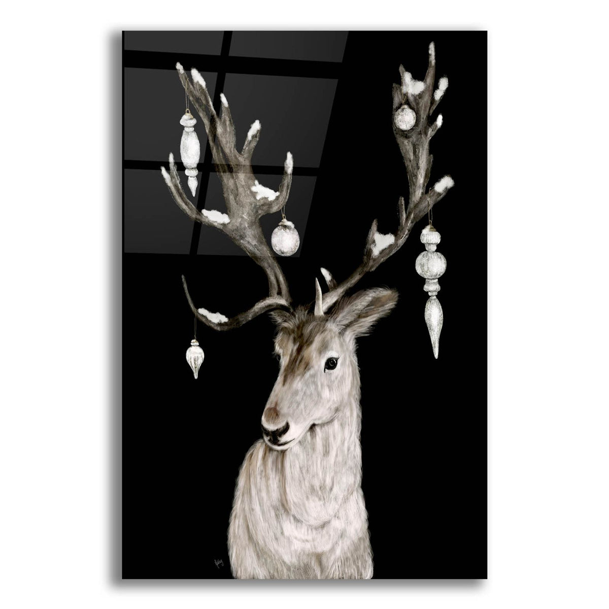 Christmas Deer by Ashley Bradley acrylic glass wall art
