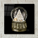 Christmas Snow Globe by Ashley Bradley - 12x12 acrylic wall art in a room