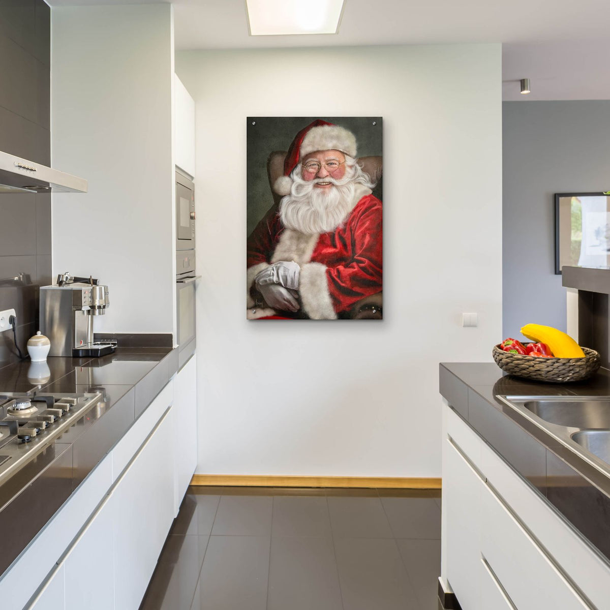 Classic Santa by Ashley Bradley - 24x36 acrylic wall art in a room