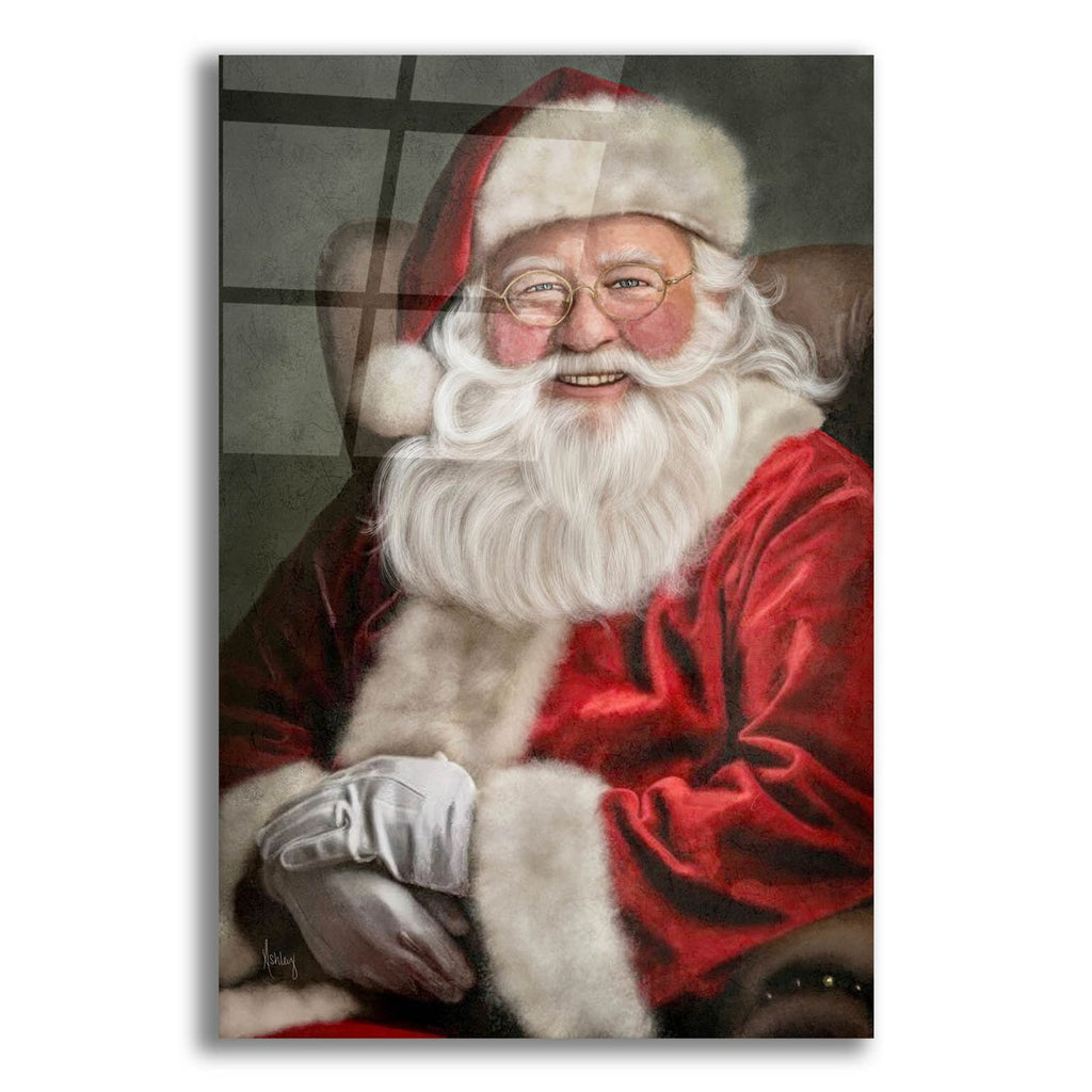 Classic Santa by Ashley Bradley acrylic glass wall art