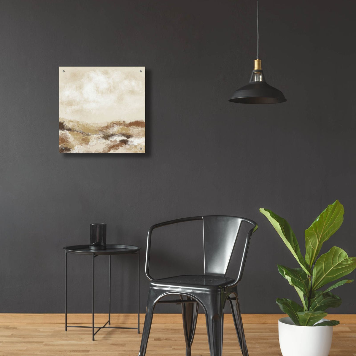 Copper Fields by Ashley Bradley - 24x24 acrylic wall art in a room