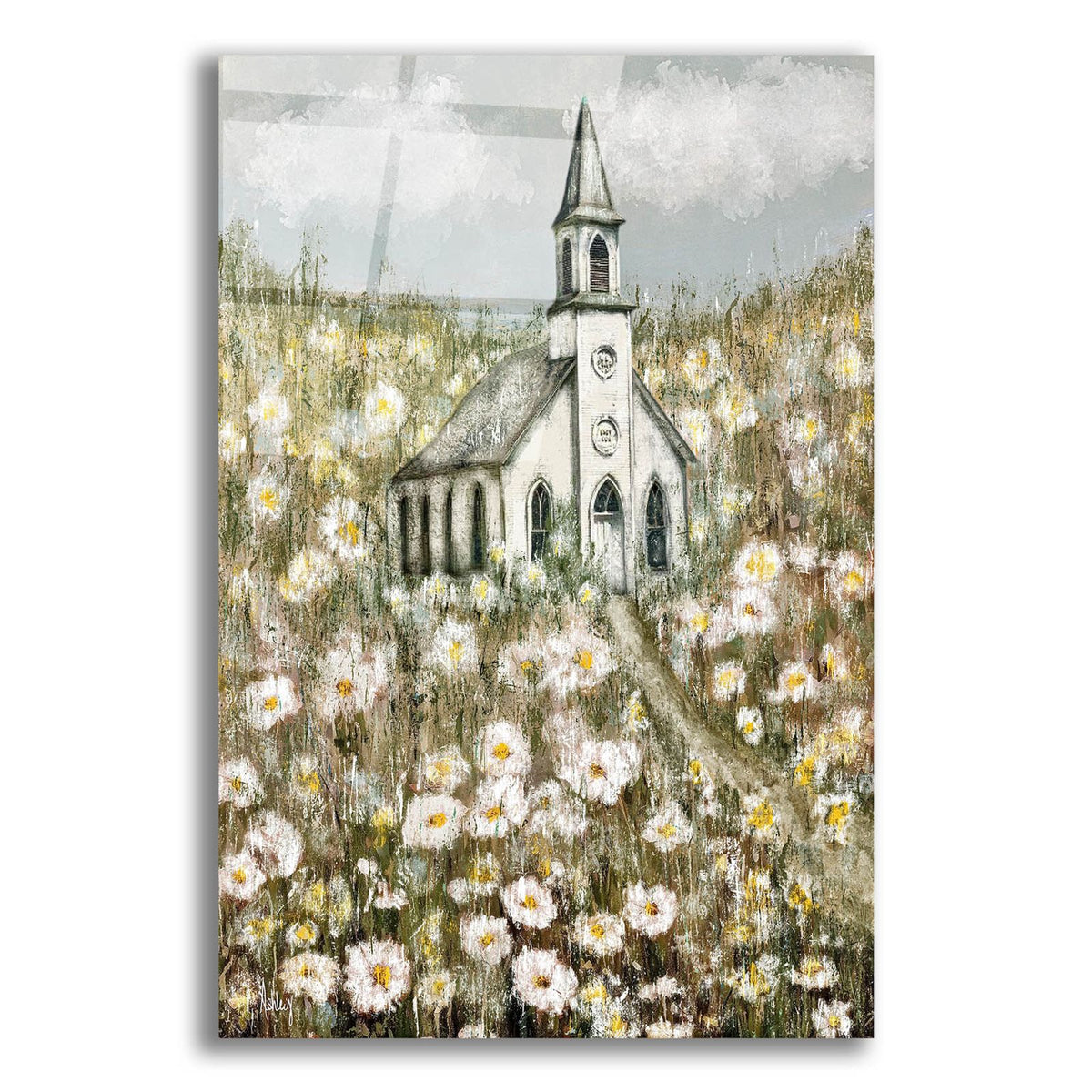 Daisy Chapel by Ashley Bradley acrylic glass wall art