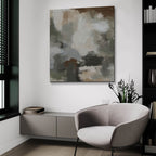 Earthy Abstract 2 by Ashley Bradley - 36x36 acrylic wall art in a room