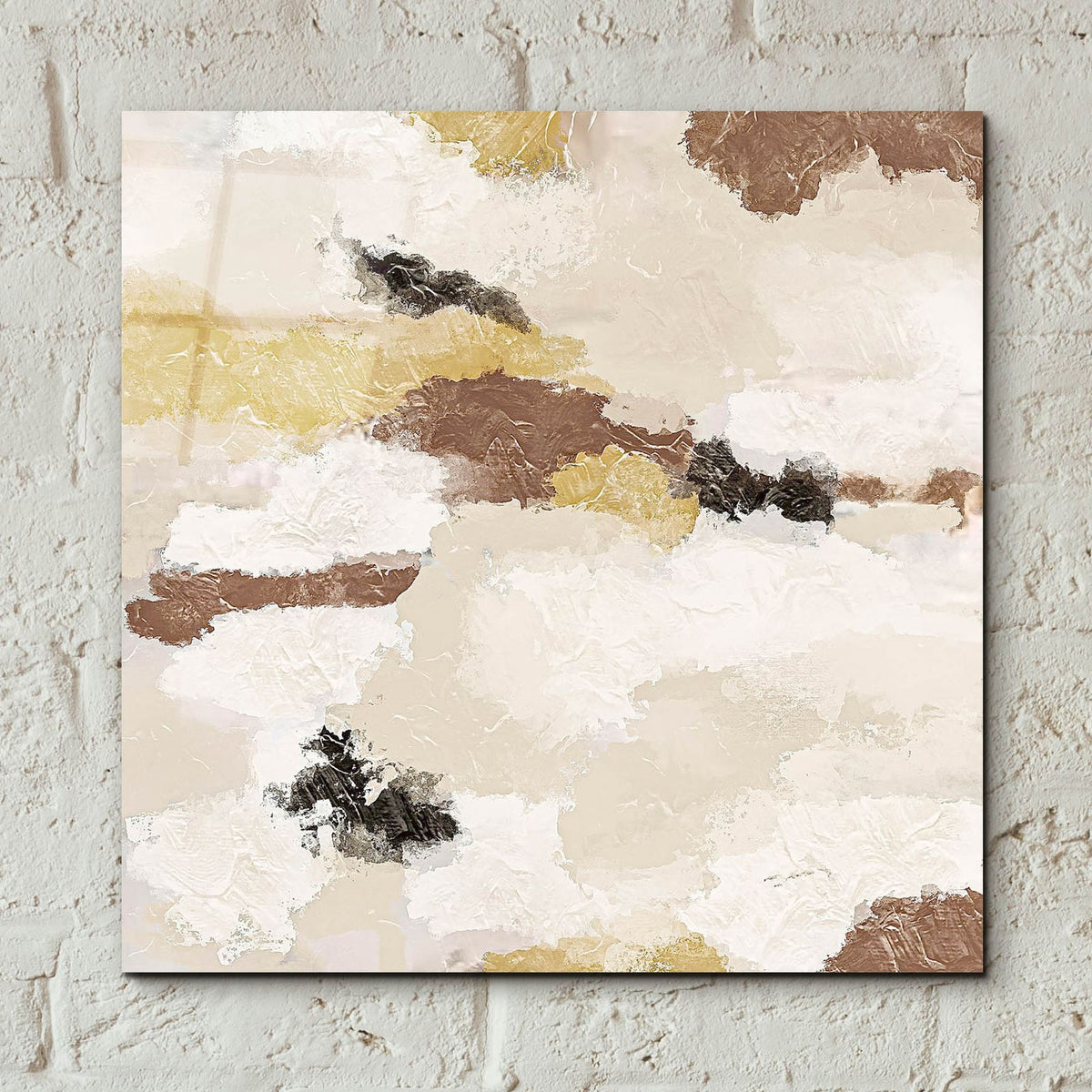 Earthy Abstract by Ashley Bradley - 12x12 acrylic wall art in a room