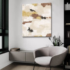 Earthy Abstract by Ashley Bradley - 36x36 acrylic wall art in a room