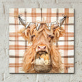 Fall Highland Cow by Ashley Bradley - 12x12 acrylic wall art in a room