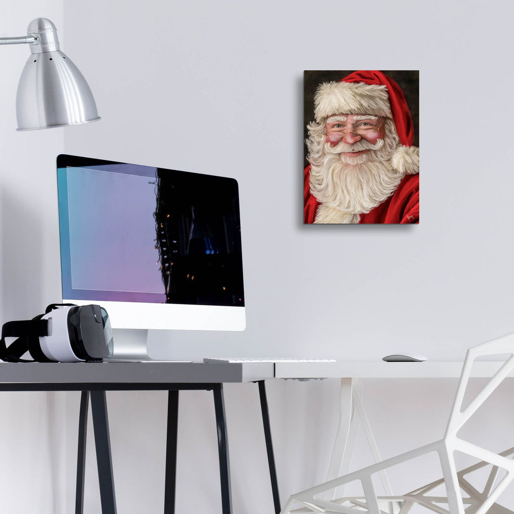 Happy Santa by Ashley Bradley - 12x16 acrylic wall art in a room