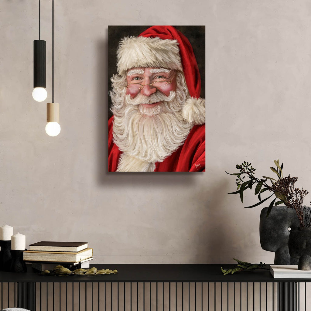 Happy Santa by Ashley Bradley - 16x24 acrylic wall art in a room