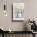 Hydrangeas In Pitcher by Ashley Bradley - 16x24 acrylic wall art in a room