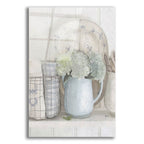 Hydrangeas In Pitcher by Ashley Bradley acrylic glass wall art