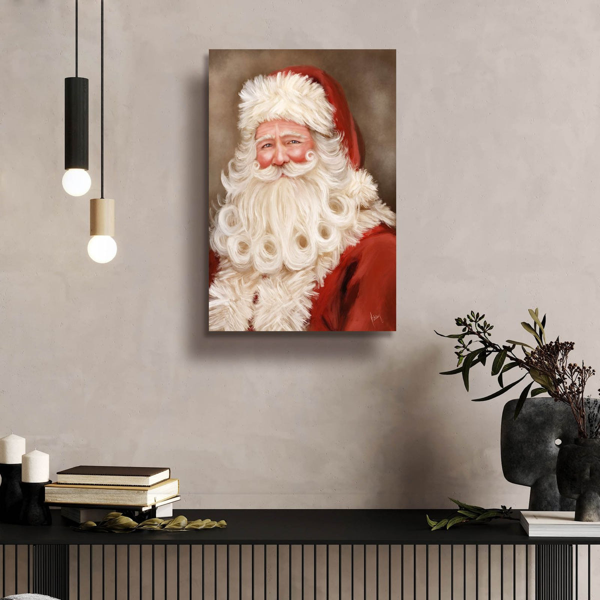 Kris Kringle by Ashley Bradley - 16x24 acrylic wall art in a room
