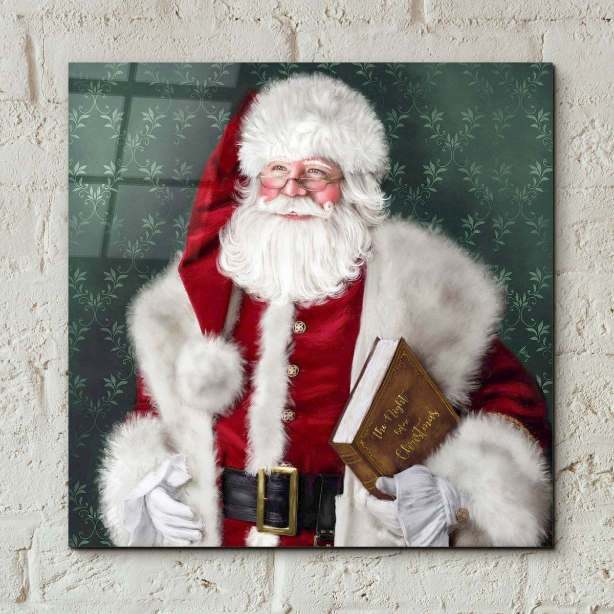 Night Before Christmas by Ashley Bradley - 12x12 acrylic wall art in a room