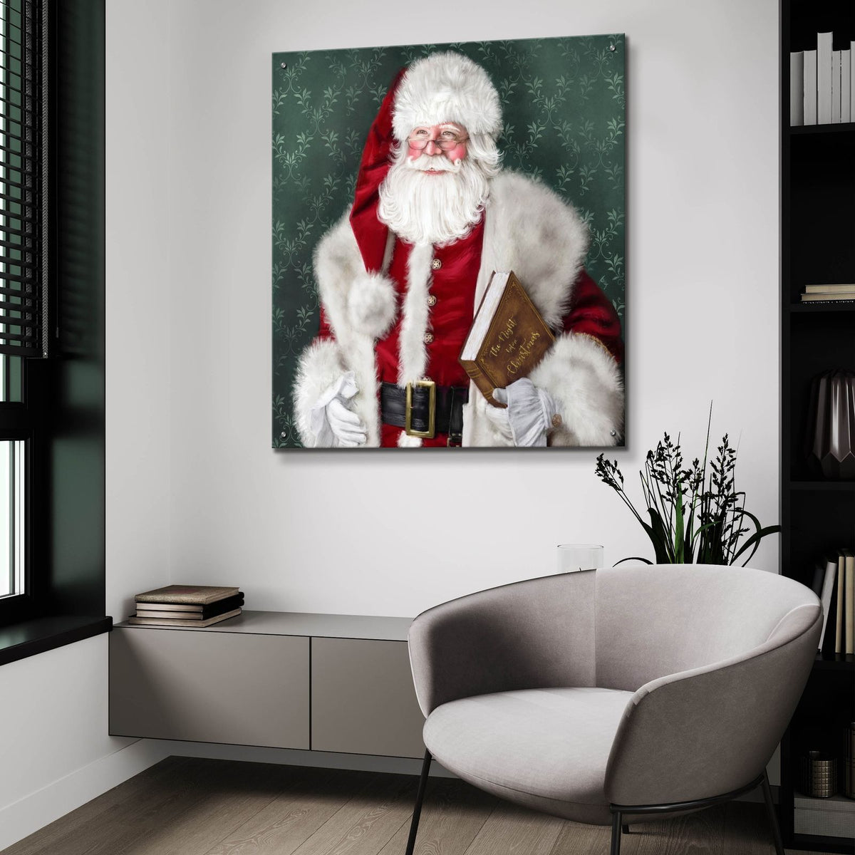 Night Before Christmas by Ashley Bradley - 36x36 acrylic wall art in a room