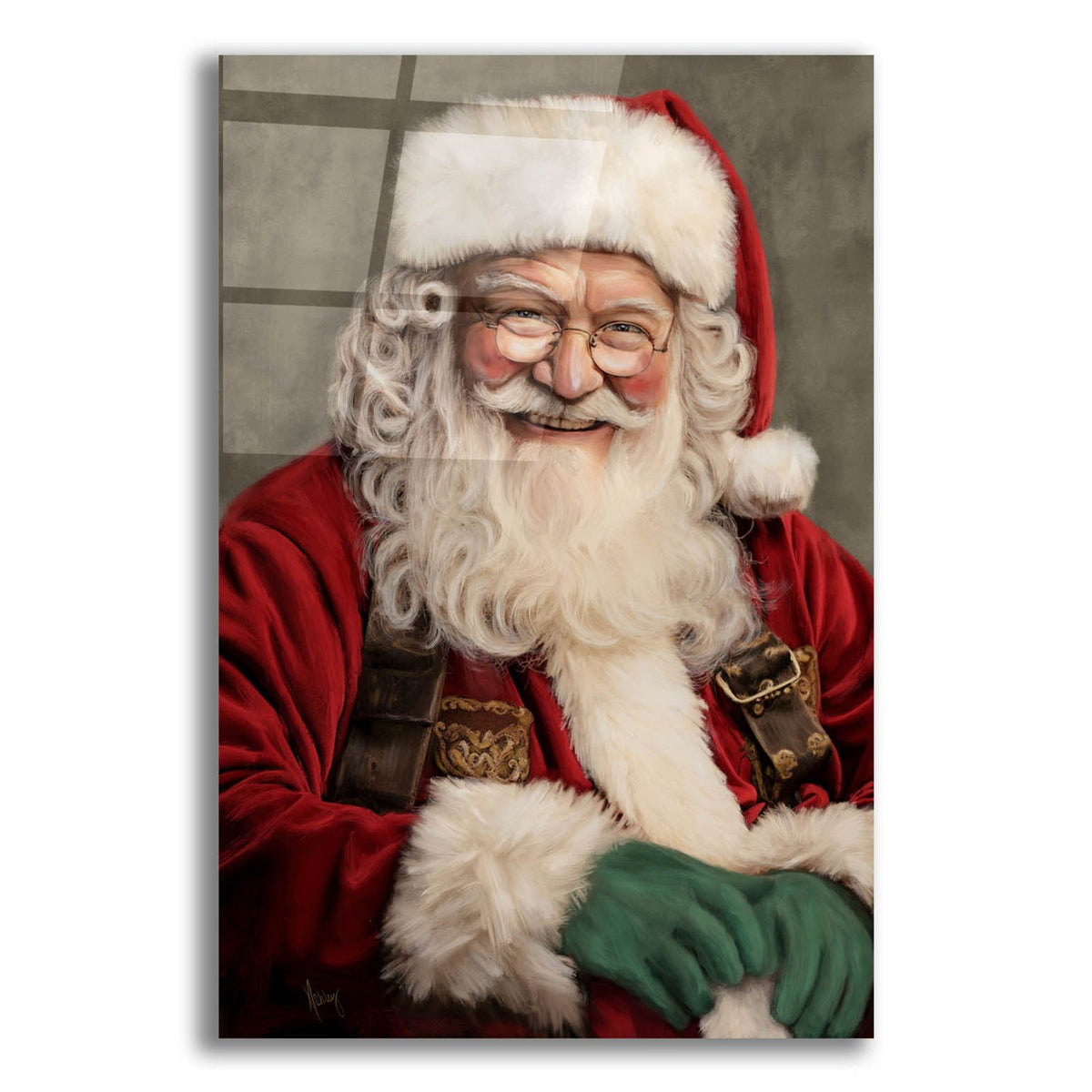 Nostalgic Santa by Ashley Bradley acrylic glass wall art