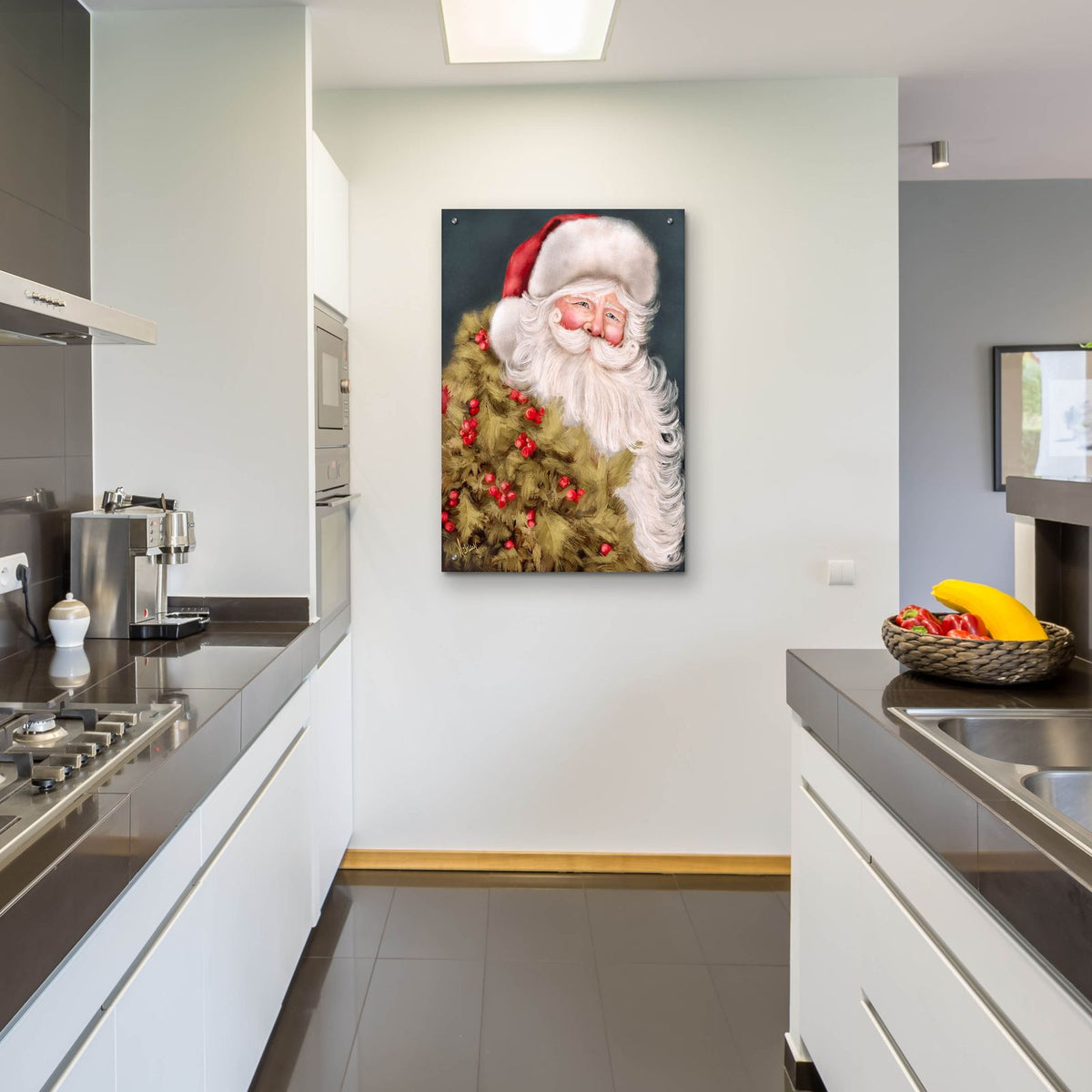 Old World Santa by Ashley Bradley - 24x36 acrylic wall art in a room