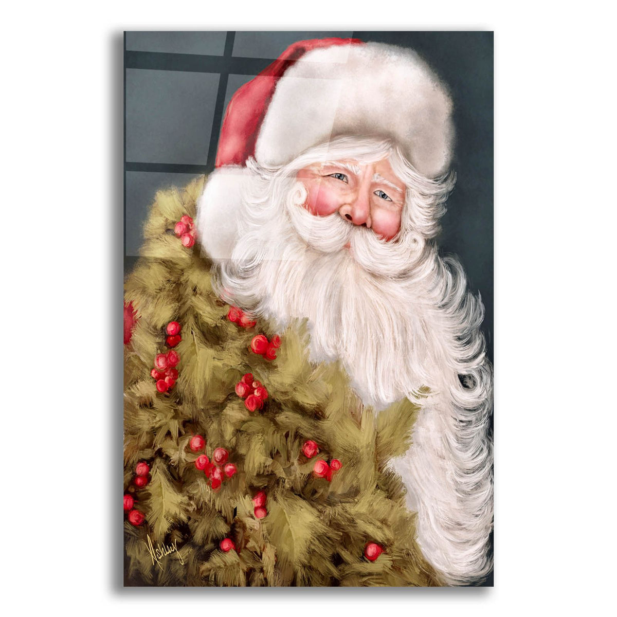 Old World Santa by Ashley Bradley acrylic glass wall art