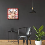 Patriotic Highland Cow by Ashley Bradley - 24x24 acrylic wall art in a room