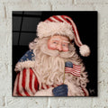 Patriotic Santa by Ashley Bradley - 12x12 acrylic wall art in a room