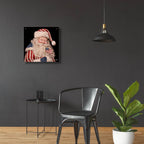 Patriotic Santa by Ashley Bradley - 24x24 acrylic wall art in a room