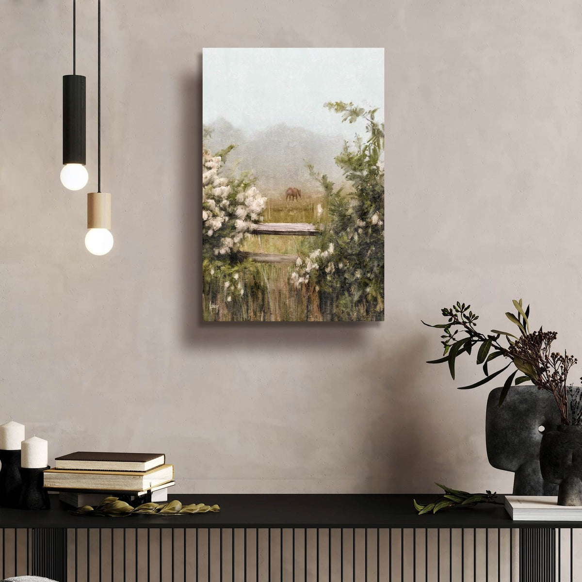 Peaceful Pasture by Ashley Bradley - 16x24 acrylic wall art in a room