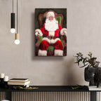 Portrait Of Santa by Ashley Bradley - 16x24 acrylic wall art in a room