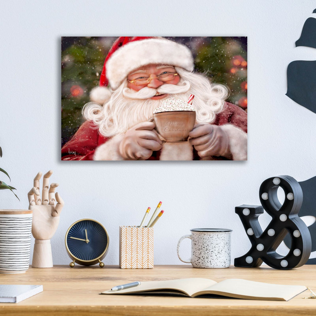 Santas Hot Cocoa by Ashley Bradley - 16x12 acrylic wall art in a room
