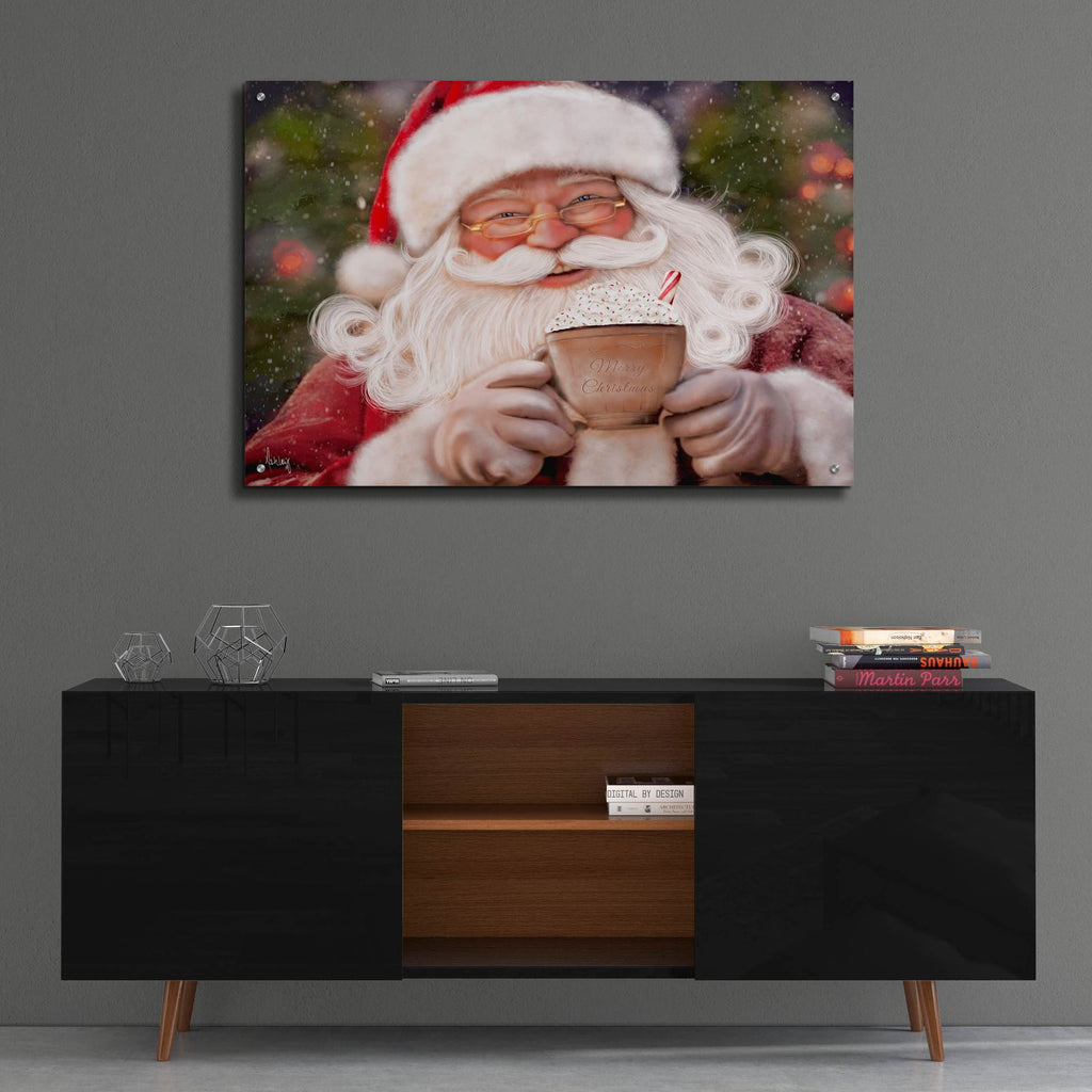 Santas Hot Cocoa by Ashley Bradley - 36x24 acrylic wall art in a room