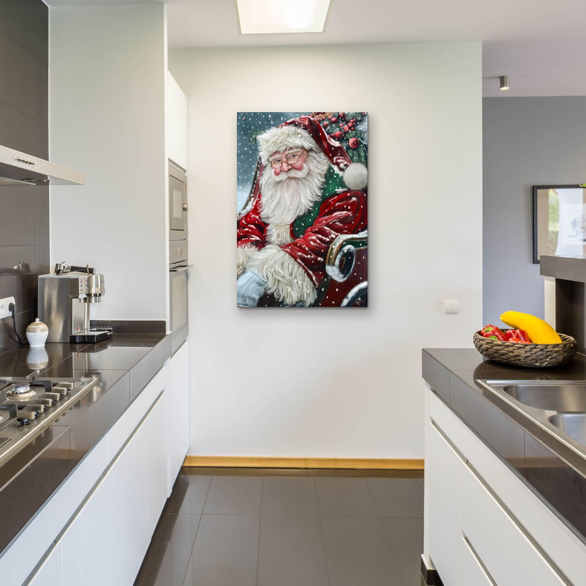Santas Sleigh by Ashley Bradley - 24x36 acrylic wall art in a room