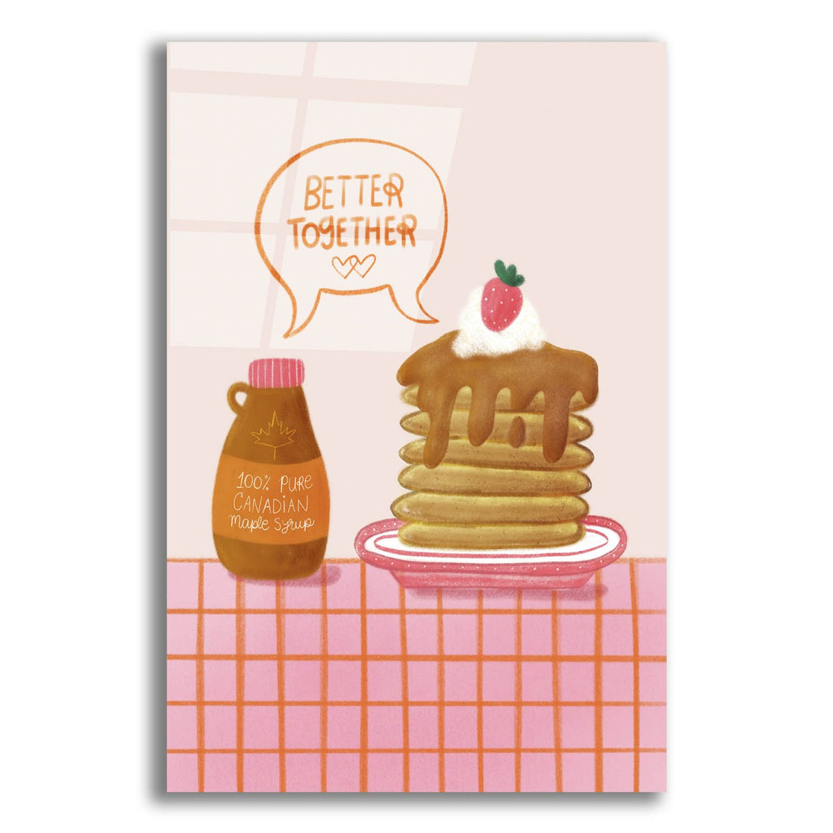 Better Together Pancakes by Club Daydream acrylic glass wall art