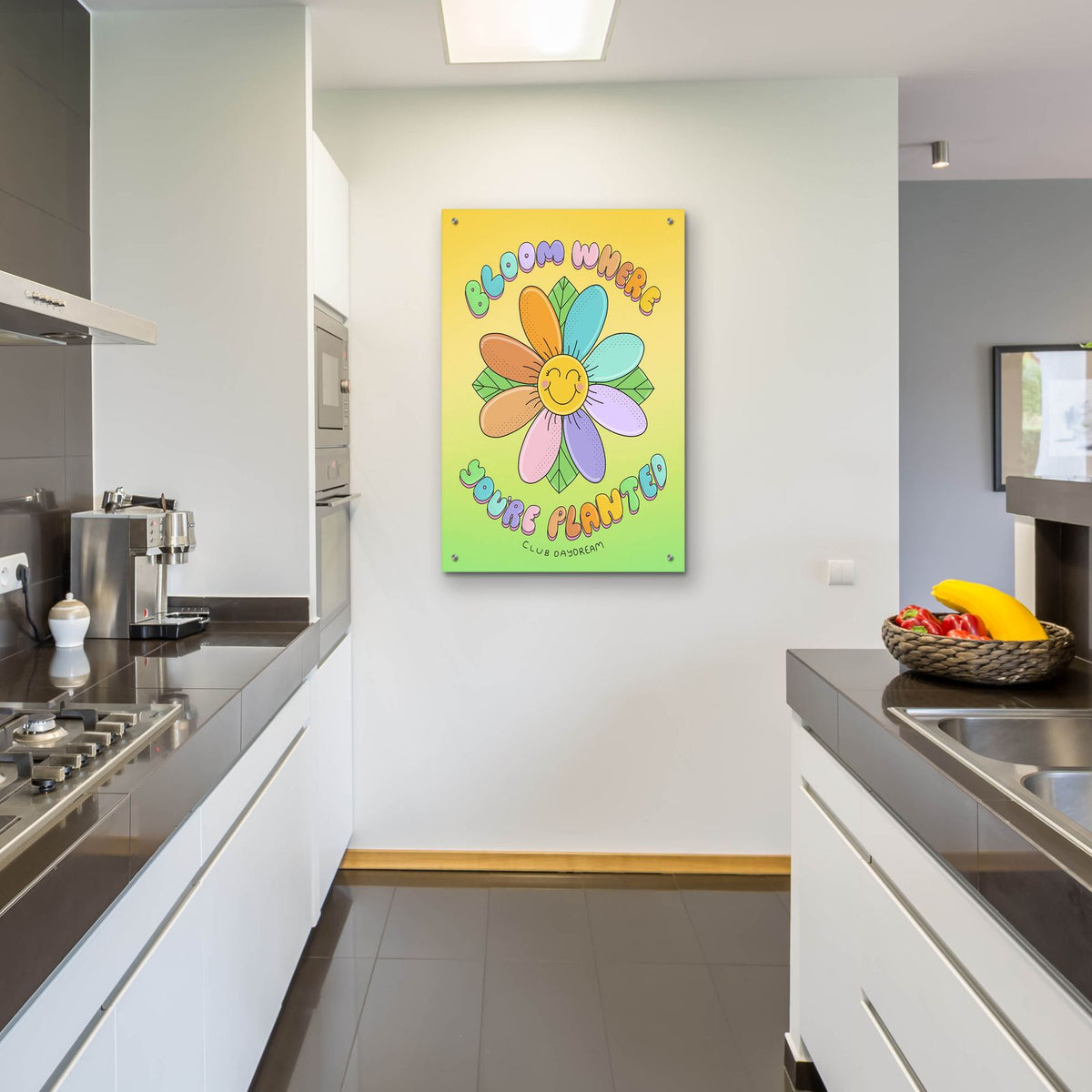 Bloom Where You're Planted by Club Daydream - 24x36 acrylic wall art in a room
