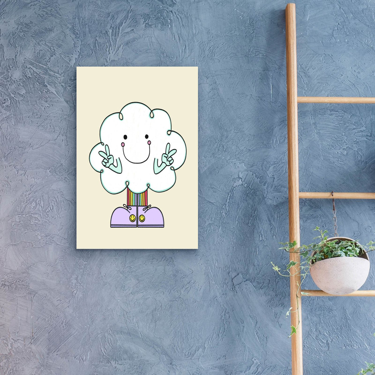 Cloud Friend by Club Daydream - 16x24 acrylic wall art in a room