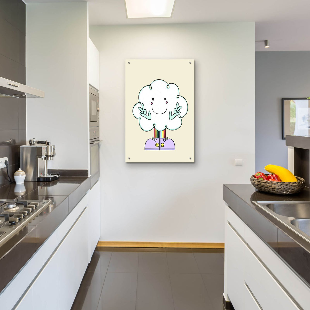 Cloud Friend by Club Daydream - 24x36 acrylic wall art in a room